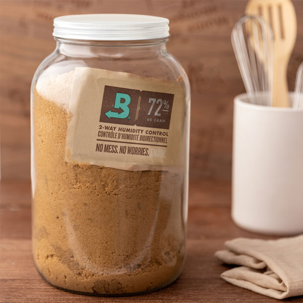 kitchentoolz Gallon Glass Mason Jar Cigar Humidor With Boveda 72 And